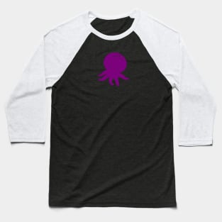 Cute Purple Octopus Drawing Baseball T-Shirt